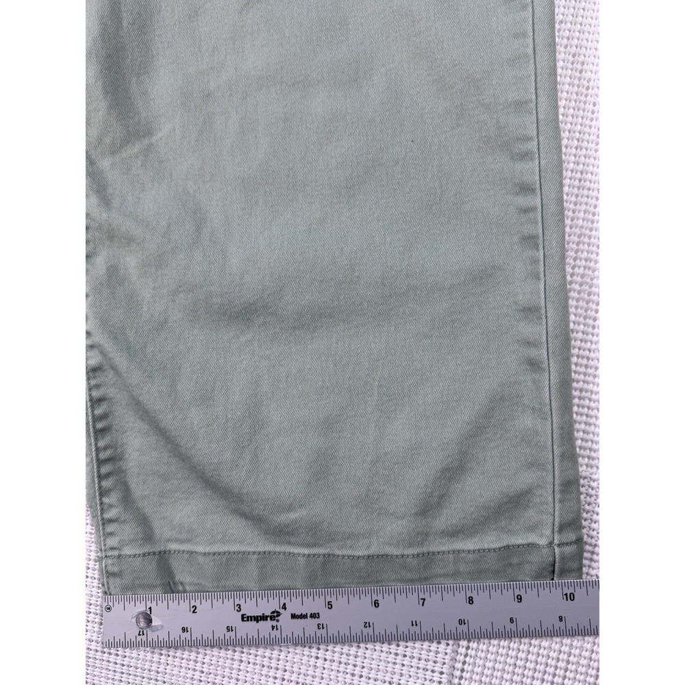 (783) D.Jeans Women Size 12 Green Stretch Denim Bermuda Shorts Capri Casual - Picture 10 of 16